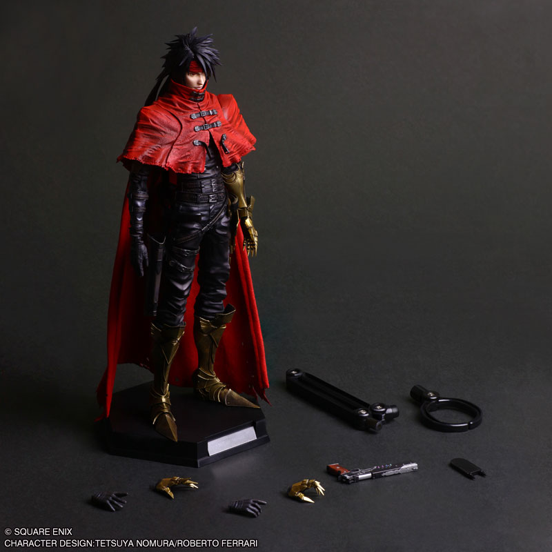 PREORDINE+ 12/2025 Final Fantasy VII Rebirth Play Arts Kai Action Figure Vincent Valentine 28 cm