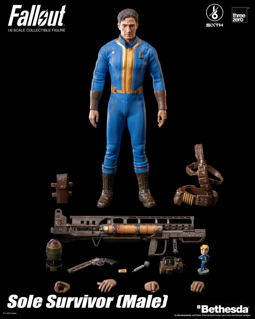 PREORDINE CHIUSO 06/2025 Fallout Sole Survivor Male 1/6 Action Figure (PREORDINE NON CANCELLABILE)