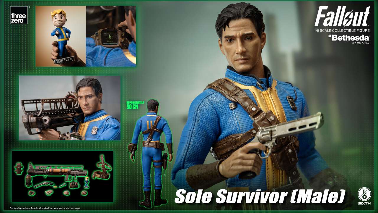 PREORDINE CHIUSO 06/2025 Fallout Sole Survivor Male 1/6 Action Figure (PREORDINE NON CANCELLABILE)