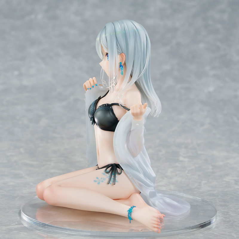 PREORDINE+ 08/2025 Original Character PVC Statue 1/7 Silver-Haired Girl Sky Blue Morning Special Outfit Ver. by Fuumi Illustration 16 cm