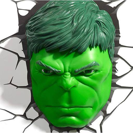 SU ORDINAZIONE Marvel 3D LED Light Hulk Face 3D *PREZZO SPECIALE* ESAURITO
