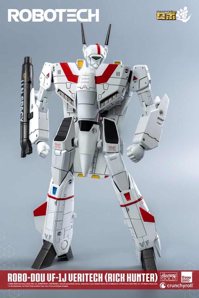 SU ORDINAZIONE Robotech Action Figure ROBO-DOU VF-1J Veritech (Rick Hunter) 20 cm