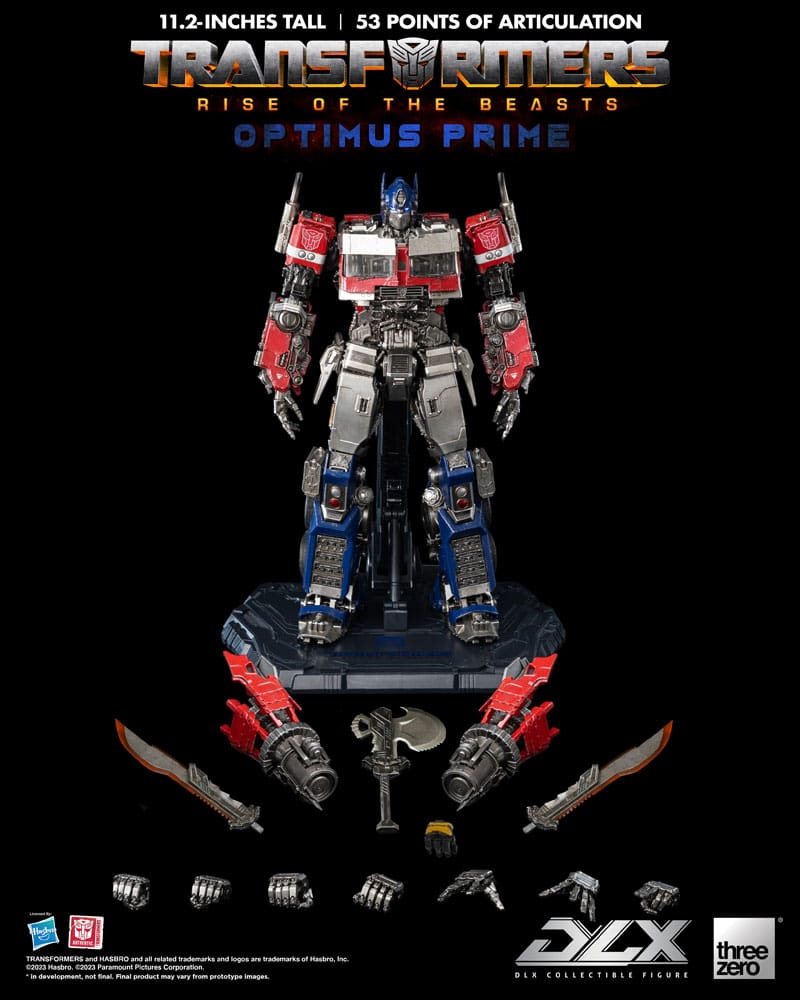 PREORDINE ESAURITO Transformers: Rise of the Beasts DLX Action Figure 1/6 Optimus Prime 28 cm