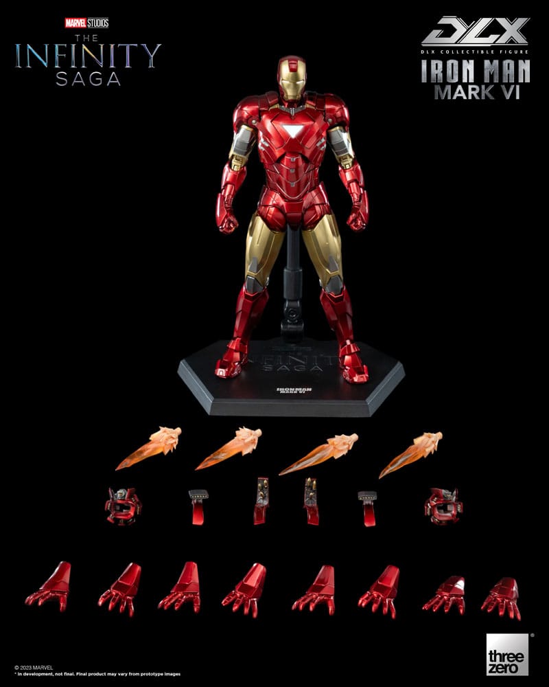 PREORDINE ESAURITO Infinity Saga DLX Action Figure 1/12 Iron Man Mark 6 17 cm