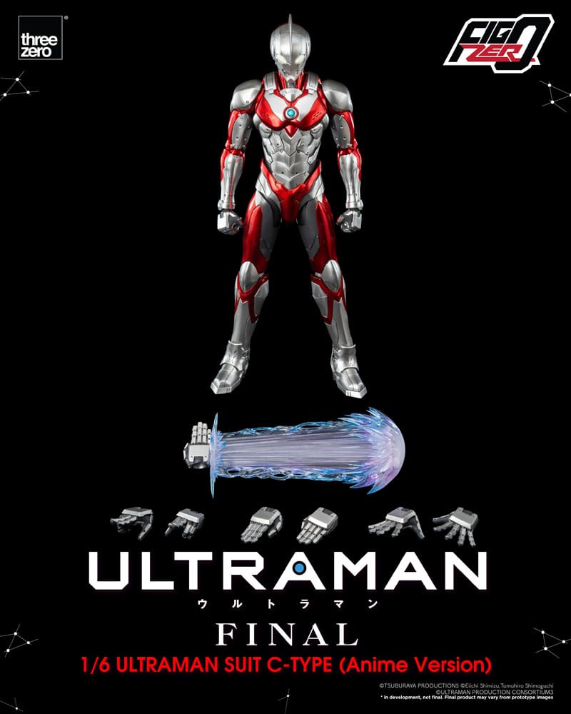 PREORDINE CHIUSO 03/2025 Ultraman FigZero Action Figure 1/6 Ultraman Suit C-Type (Anime Version) 31 cm (PREORDINE NON CANCELLABILE)