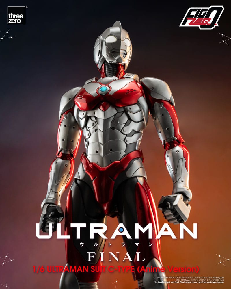 PREORDINE CHIUSO 03/2025 Ultraman FigZero Action Figure 1/6 Ultraman Suit C-Type (Anime Version) 31 cm (PREORDINE NON CANCELLABILE)