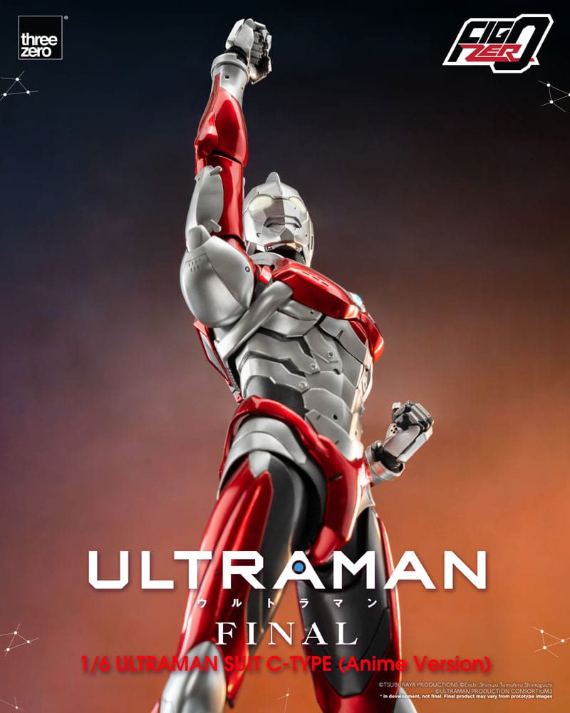 PREORDINE CHIUSO 03/2025 Ultraman FigZero Action Figure 1/6 Ultraman Suit C-Type (Anime Version) 31 cm (PREORDINE NON CANCELLABILE)