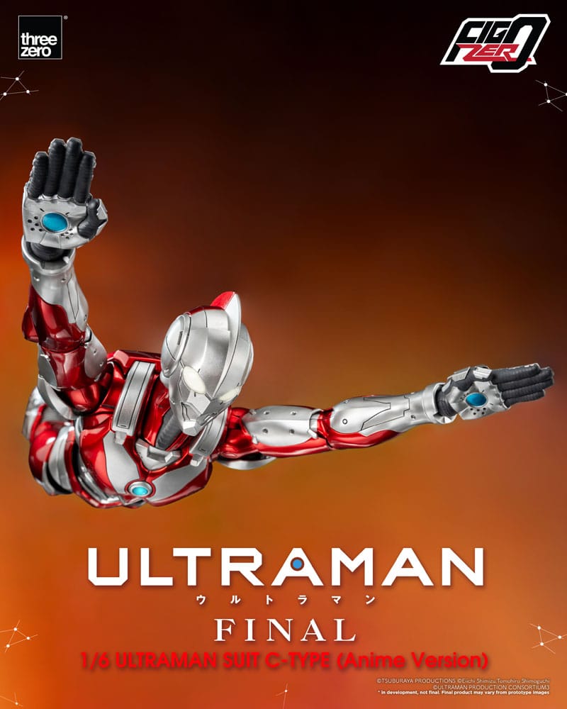 PREORDINE CHIUSO 03/2025 Ultraman FigZero Action Figure 1/6 Ultraman Suit C-Type (Anime Version) 31 cm (PREORDINE NON CANCELLABILE)
