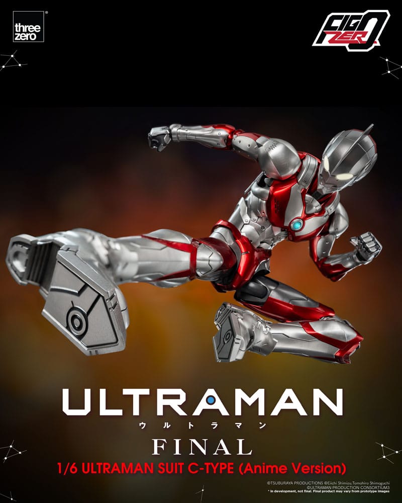 PREORDINE CHIUSO 03/2025 Ultraman FigZero Action Figure 1/6 Ultraman Suit C-Type (Anime Version) 31 cm (PREORDINE NON CANCELLABILE)