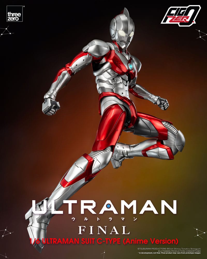 PREORDINE CHIUSO 03/2025 Ultraman FigZero Action Figure 1/6 Ultraman Suit C-Type (Anime Version) 31 cm (PREORDINE NON CANCELLABILE)