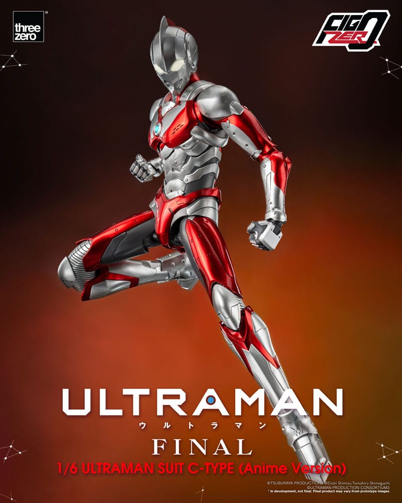 PREORDINE CHIUSO 03/2025 Ultraman FigZero Action Figure 1/6 Ultraman Suit C-Type (Anime Version) 31 cm (PREORDINE NON CANCELLABILE)