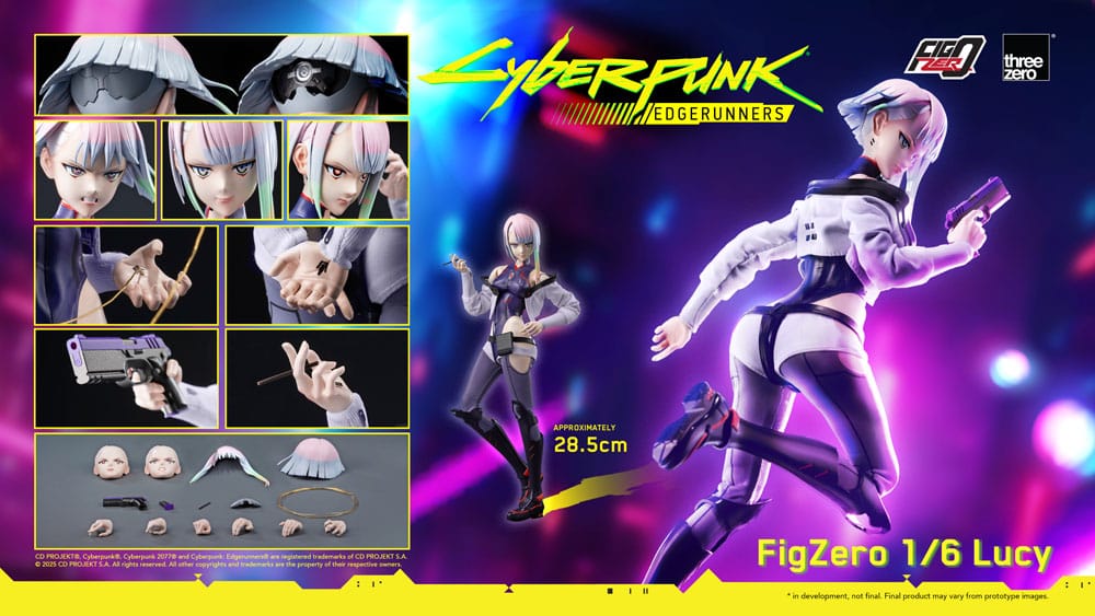 SU ORDINAZIONE Cyberpunk: Edgerunners FigZero Action Figure 1/6 Lucy 29 cm