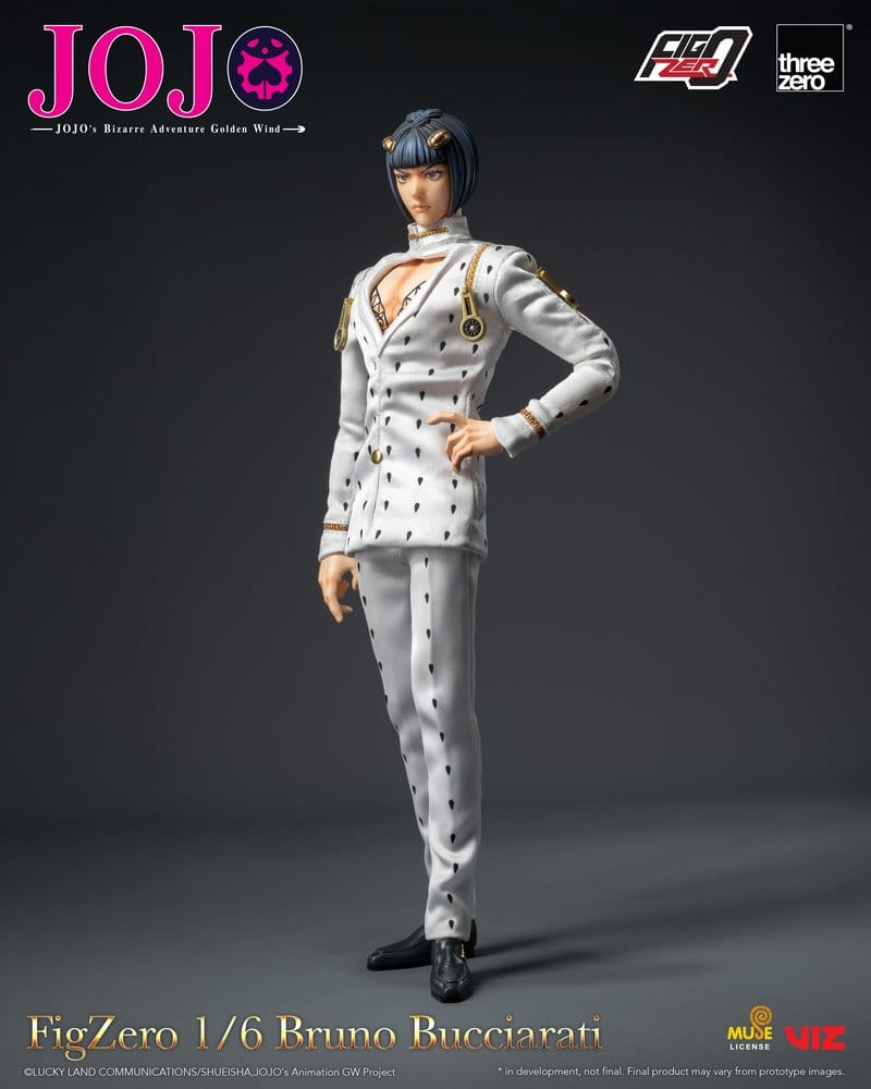 PREORDINE+ 12/2026 (NON CANCELLABILE) Jojo's Bizarre Adventure: Golden Wind FigZero Action Figure 1/6 Bruno Bucciarati 31 cm