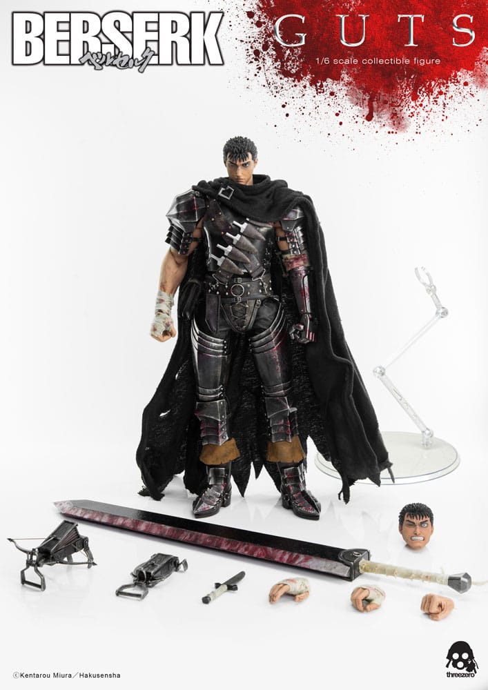 PREORDINE ESAURITO Berserk Action Figure 1/6 Guts (Black Swordsman) 32 cm