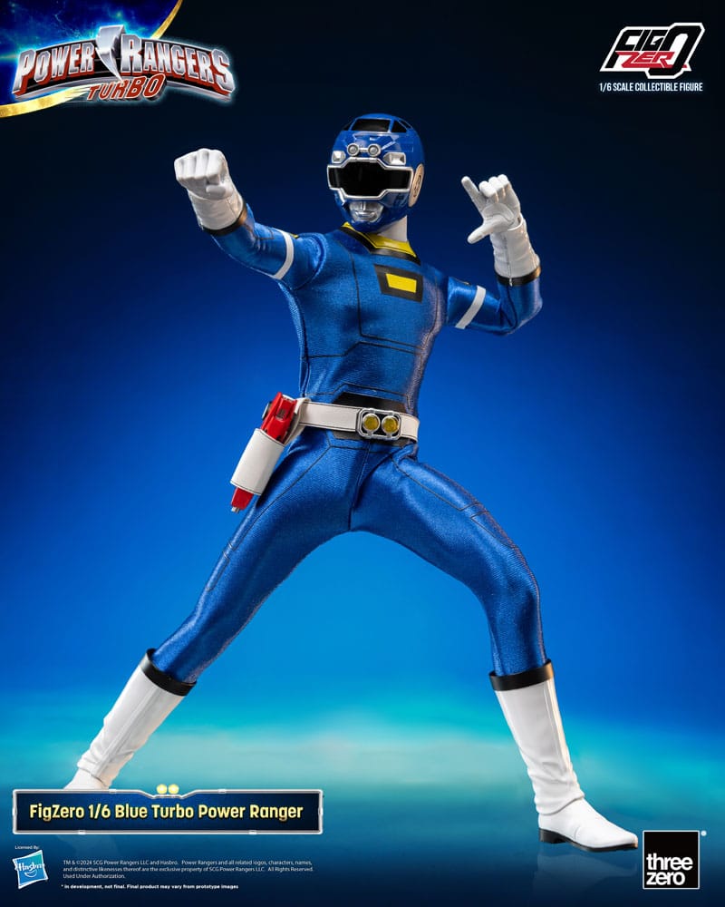 🧪 LAB | SU ORDINAZIONE Power Rangers Turbo FigZero Action Figure 1/6 Blue Turbo Power Ranger 30 cm
