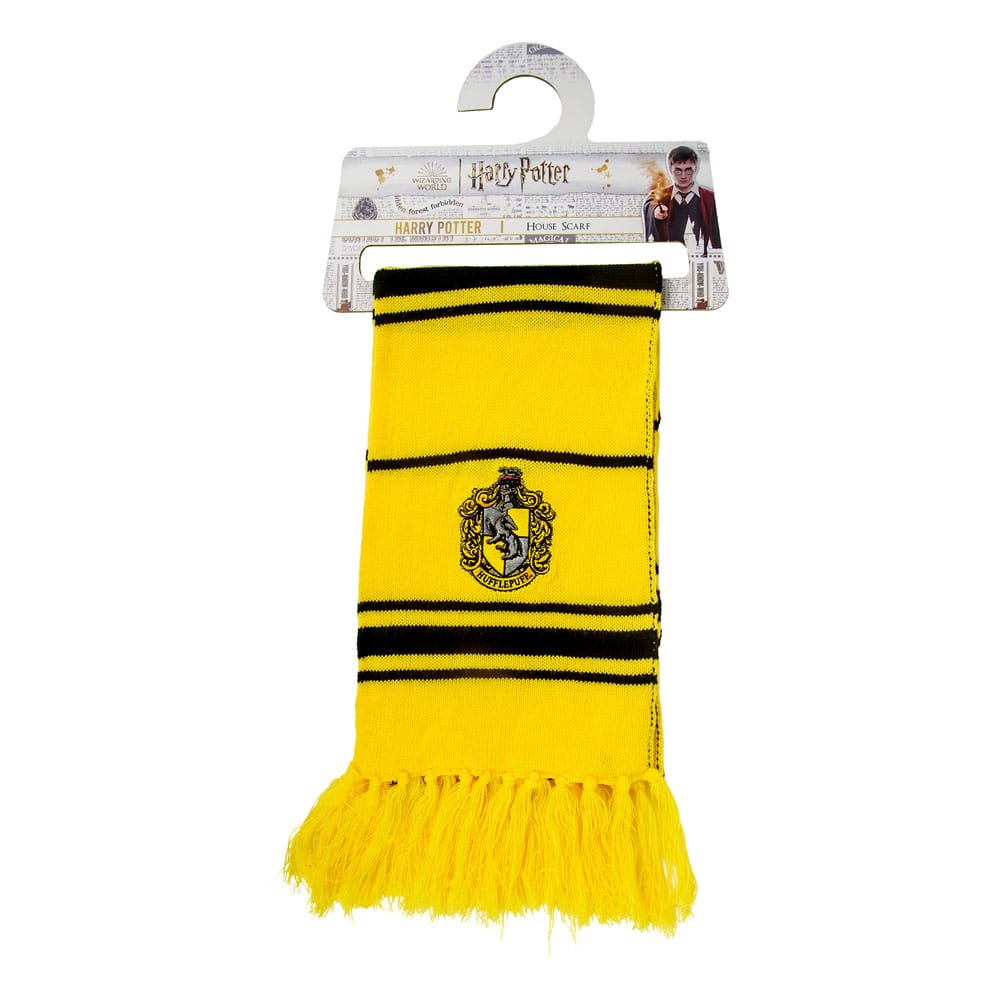SU ORDINAZIONE Harry Potter Scarf Hufflepuff Thin Stripes (Hanger) 160 cm *PREZZO SPECIALE*
