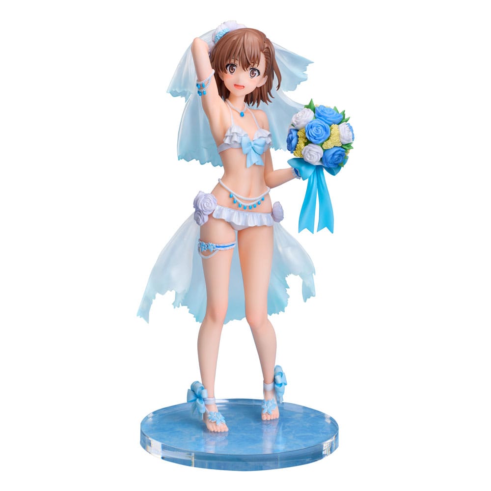 VORBESTELLUNG+ 07/2026 A Certain Scientific Railgun T PVC Statue 1/7 Mikoto Misaka Wedding Swimsuit Ver. 25 cm (VORBESTELLUNG NICHT STORNIERBAR)