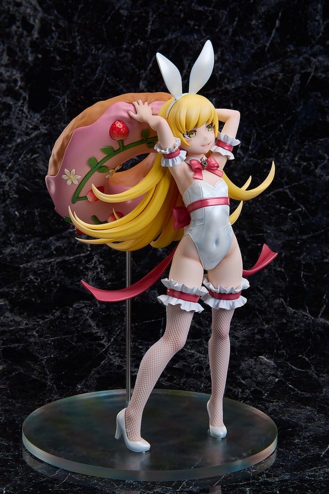 PREORDINE+ CHIUSO 05/2027 Monogatari Series PVC Statue 1/4 Shinobu Oshino White Bunny Ver. 35 cm
