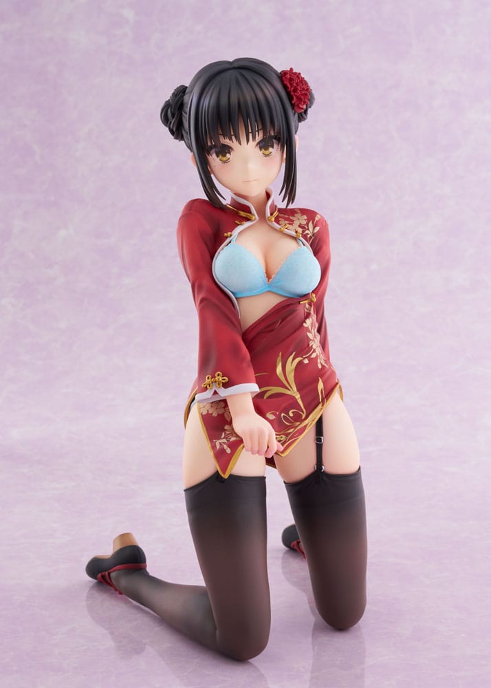 VORBESTELLUNG GESCHLOSSEN 07/2026 (NICHT STORNIERBAR) Cafe Stella und der Schmetterling des Schnitters PVC-Statue 1/3.5 Natsume Shiki Chinesische Kleidung Version. AmiAmi Limited Edition 30 cm