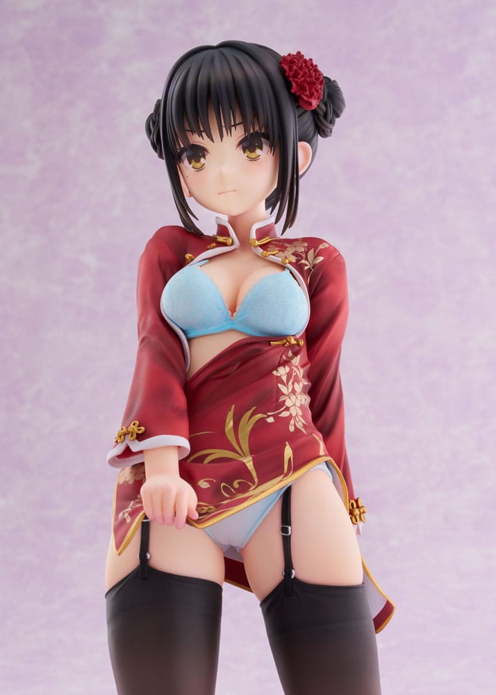 VORBESTELLUNG GESCHLOSSEN 07/2026 (NICHT STORNIERBAR) Cafe Stella und der Schmetterling des Schnitters PVC-Statue 1/3.5 Natsume Shiki Chinesische Kleidung Version. AmiAmi Limited Edition 30 cm
