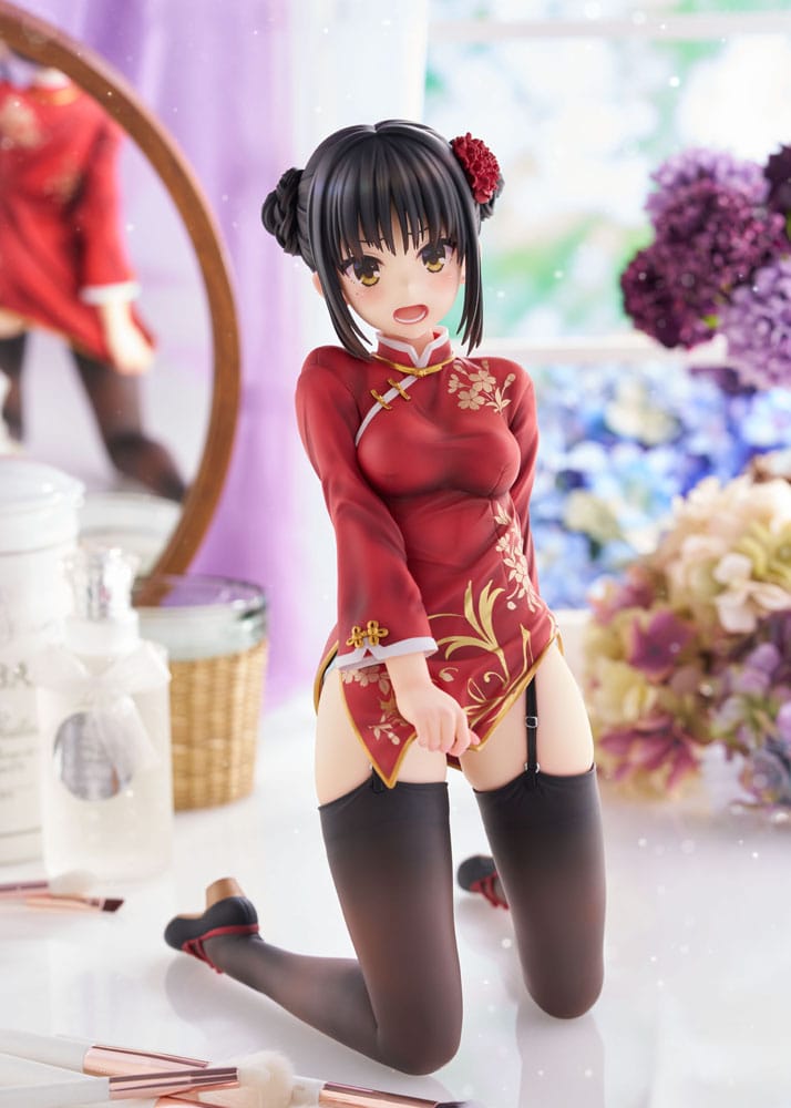 VORBESTELLUNG GESCHLOSSEN 07/2026 (NICHT STORNIERBAR) Cafe Stella und der Schmetterling des Schnitters PVC-Statue 1/3.5 Natsume Shiki Chinesische Kleidung Version. AmiAmi Limited Edition 30 cm
