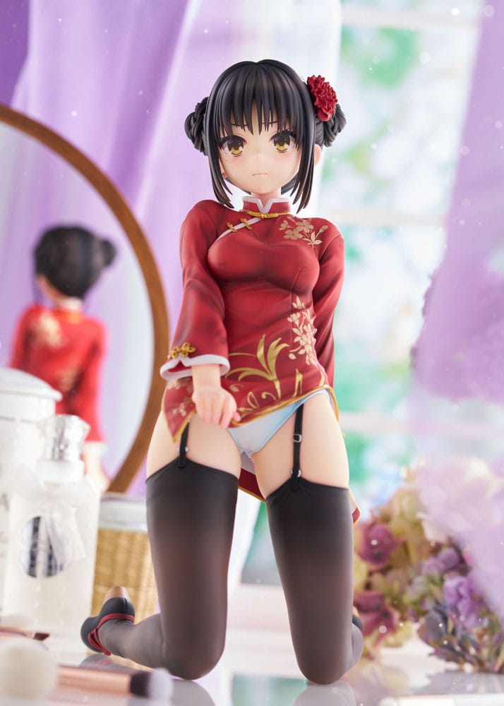VORBESTELLUNG GESCHLOSSEN 07/2026 (NICHT STORNIERBAR) Cafe Stella und der Schmetterling des Schnitters PVC-Statue 1/3.5 Natsume Shiki Chinesische Kleidung Version. AmiAmi Limited Edition 30 cm