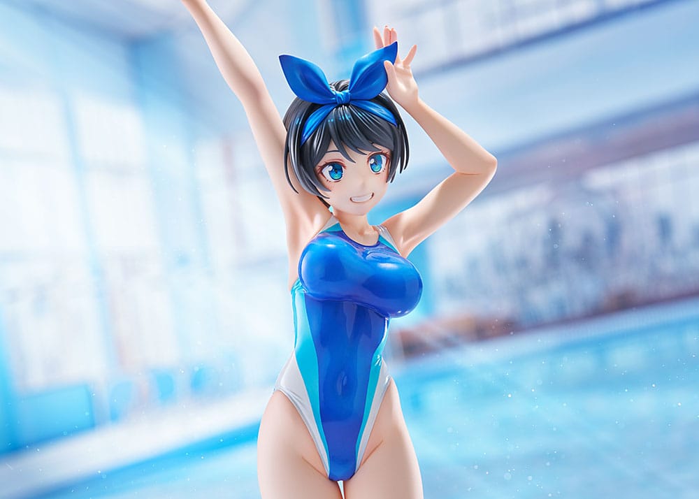 SU ORDINAZIONE Rent-a-Girlfriend PVC Statue 1/7 Ruka Sarashina Competition Swimsuit Ver. 29 cm