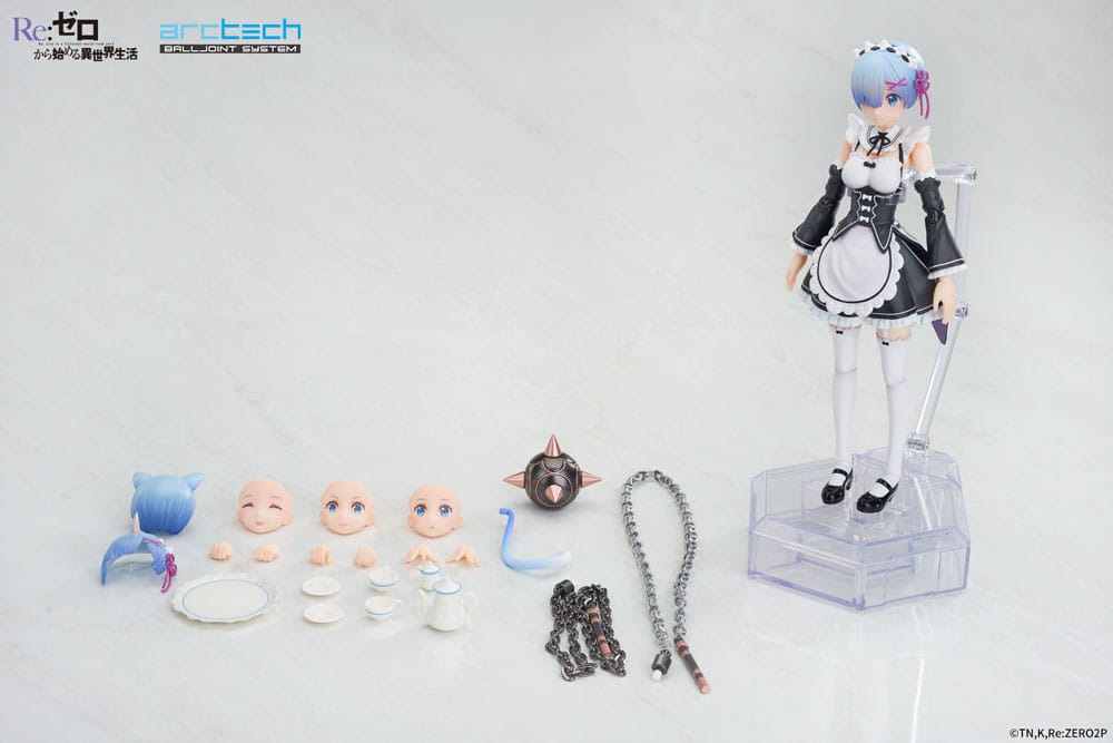 PREORDINE CHIUSO 12/2025 Re:Zero Starting Life in Another World Arctech Posable Series Action Figure 1/8 Rem 20 cm (PREORDINE NON CANCELLABILE)