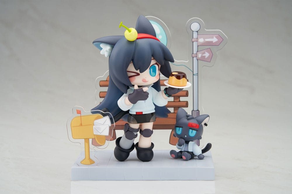 SU ORDINAZIONE Arknights PVC Statue Dessert Time Series Q-figure Blaze 11 cm *PREZZO SPECIALE*