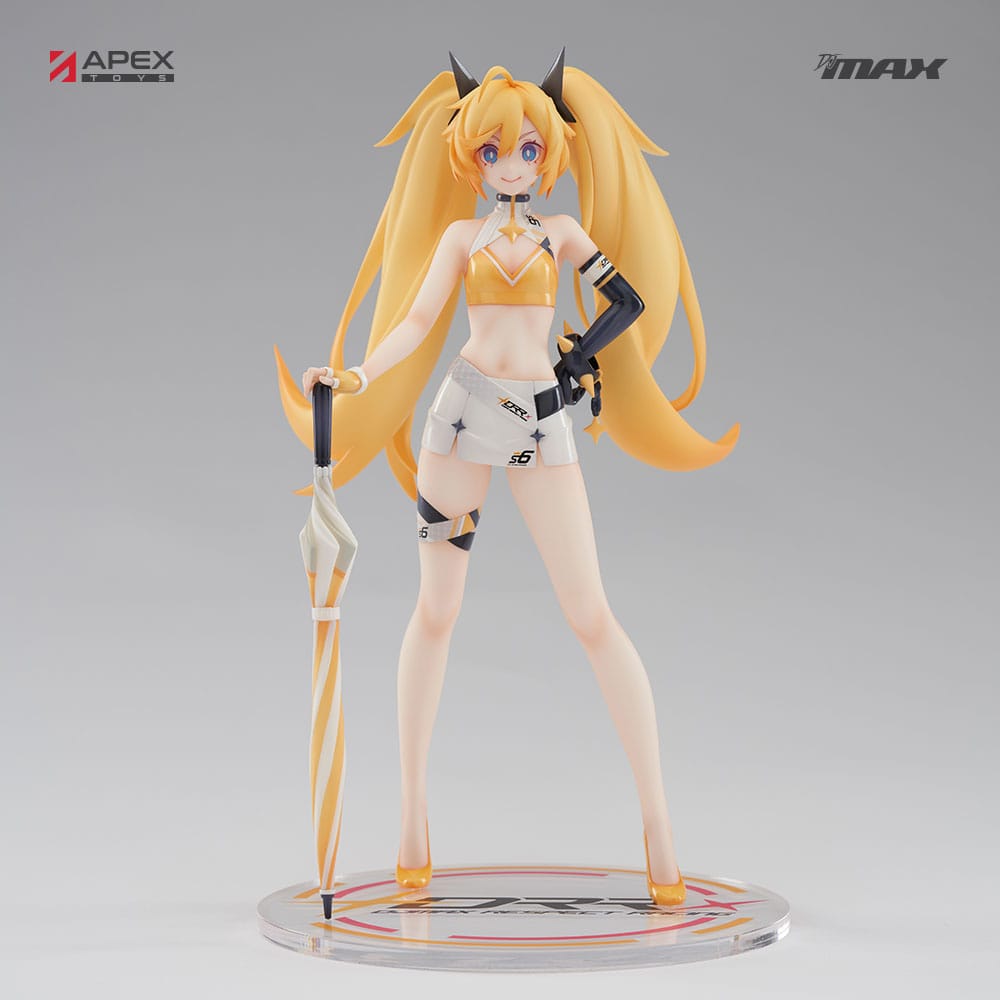 SU ORDINAZIONE Djmax PVC Statue 1/7 Racing El Clear 24 cm