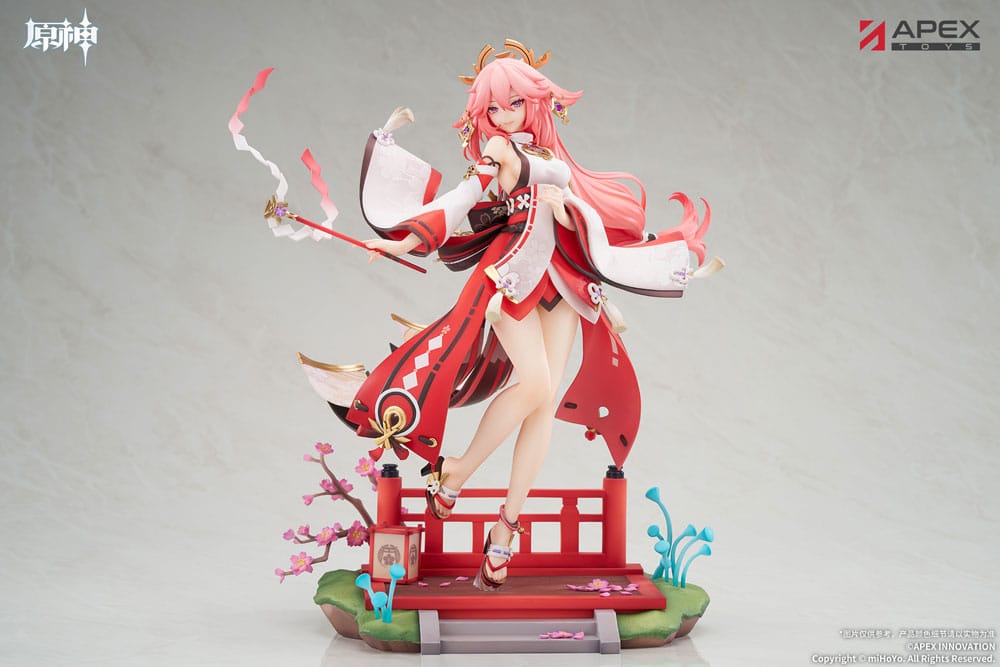 PREORDINE 08/2026 Genshin Impact PVC Statue 1/7 Yae Miko Astute Amusement Ver. 28 cm (PREORDINE NON CANCELLABILE)