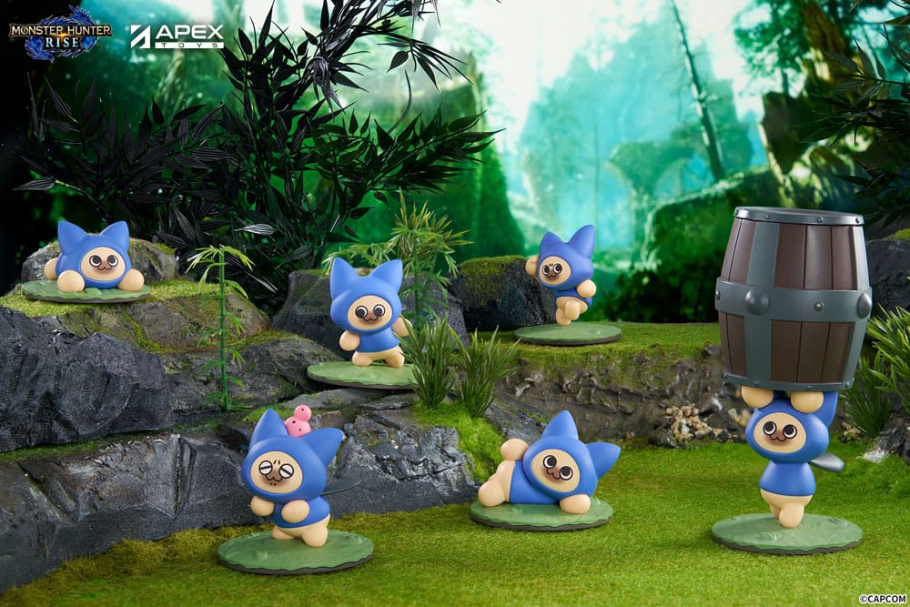SU ORDINAZIONE Monster Hunter Rise Trading Figure 6-Pack Felyne Cat