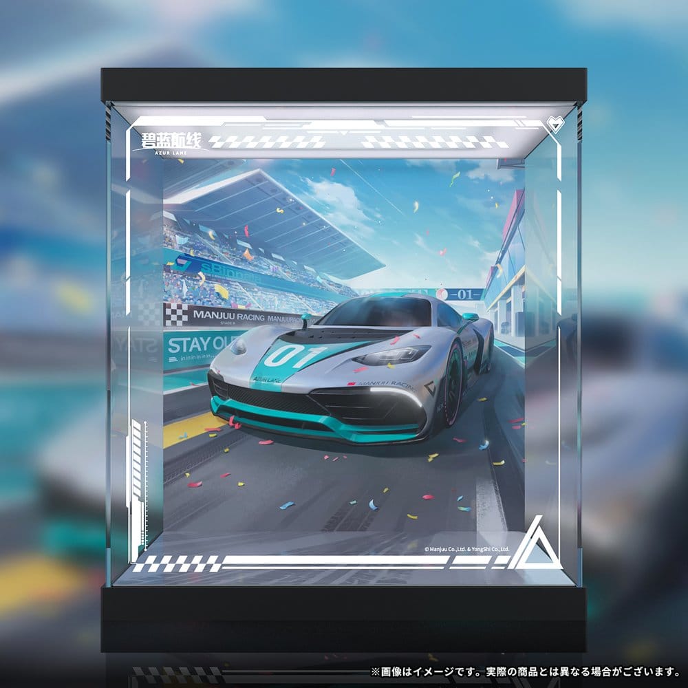 PREORDINE+ 04/2027 (NON CANCELLABILE) Azur Lane Acrylic LED Display Case for Shinano Moonlit Chrome Ver. 30 x 34 cm
