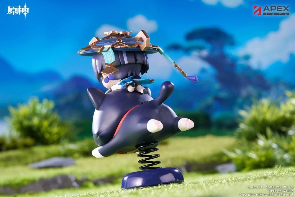 PREORDINE+ 01/2027 Genshin Impact Chibi Chara Yurayura Stand PVC Figure Wanderer 11 cm