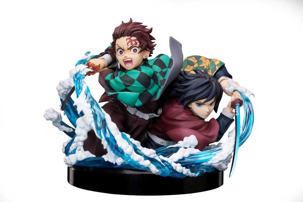PREORDER+ CLOSED 09/2026 (NOT CANCELLABLE) Demon Slayer: Kimetsu no Yaiba PVC Statue Tanjiro & Giyuu 13 cm