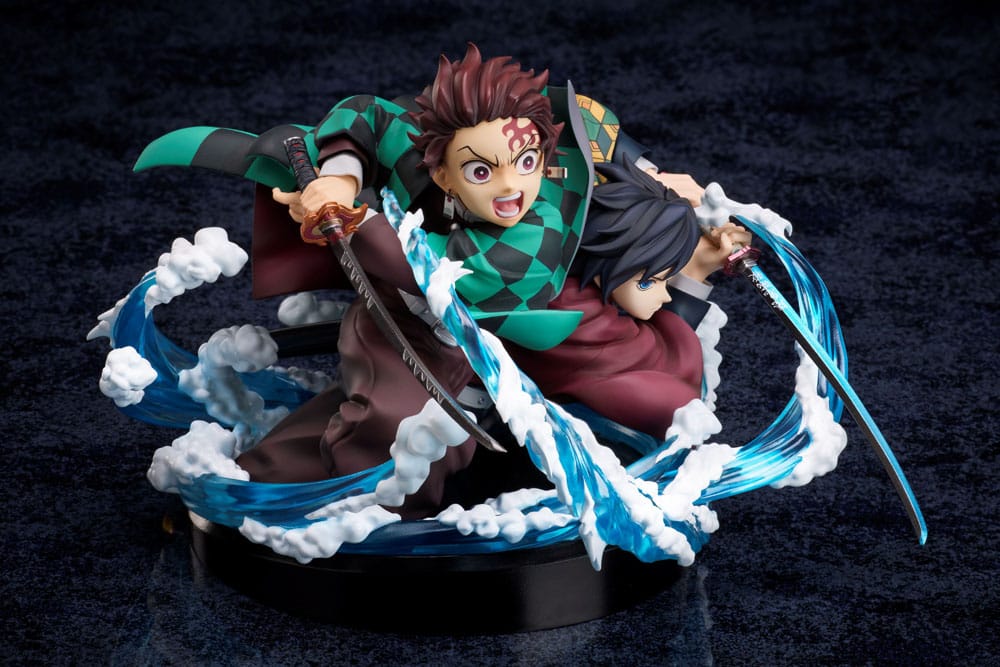 PREORDER+ CLOSED 09/2026 (NOT CANCELLABLE) Demon Slayer: Kimetsu no Yaiba PVC Statue Tanjiro & Giyuu 13 cm