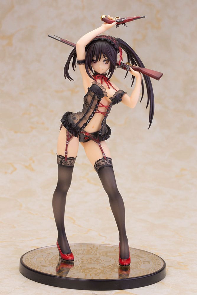 MADE TO ORDER Date A Live Statue 1/7 Kurumi Tokisaki Lingerie Ver. Black 24 cm