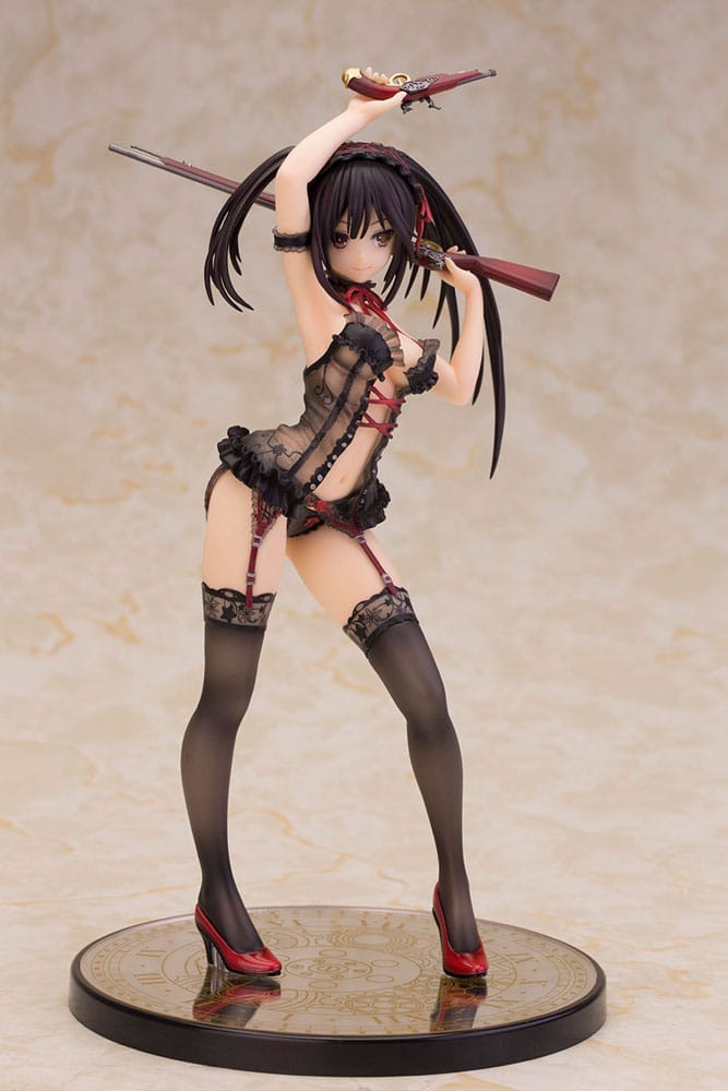PREORDINE ESAURITO Date A Live Kurumi Tokisaki Lingerie Ver. Black 24 cm Statue 1/7 (PREORDINE NON CANCELLABILE)