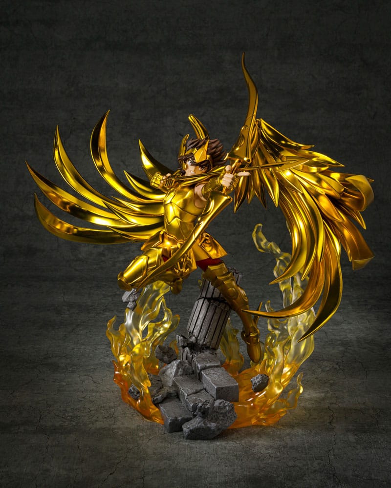 SU ORDINAZIONE Saint Seiya Figuarts ZERO Metallic Touch PVC Statue Sagitarius Seiya 25 cm ESAURITO