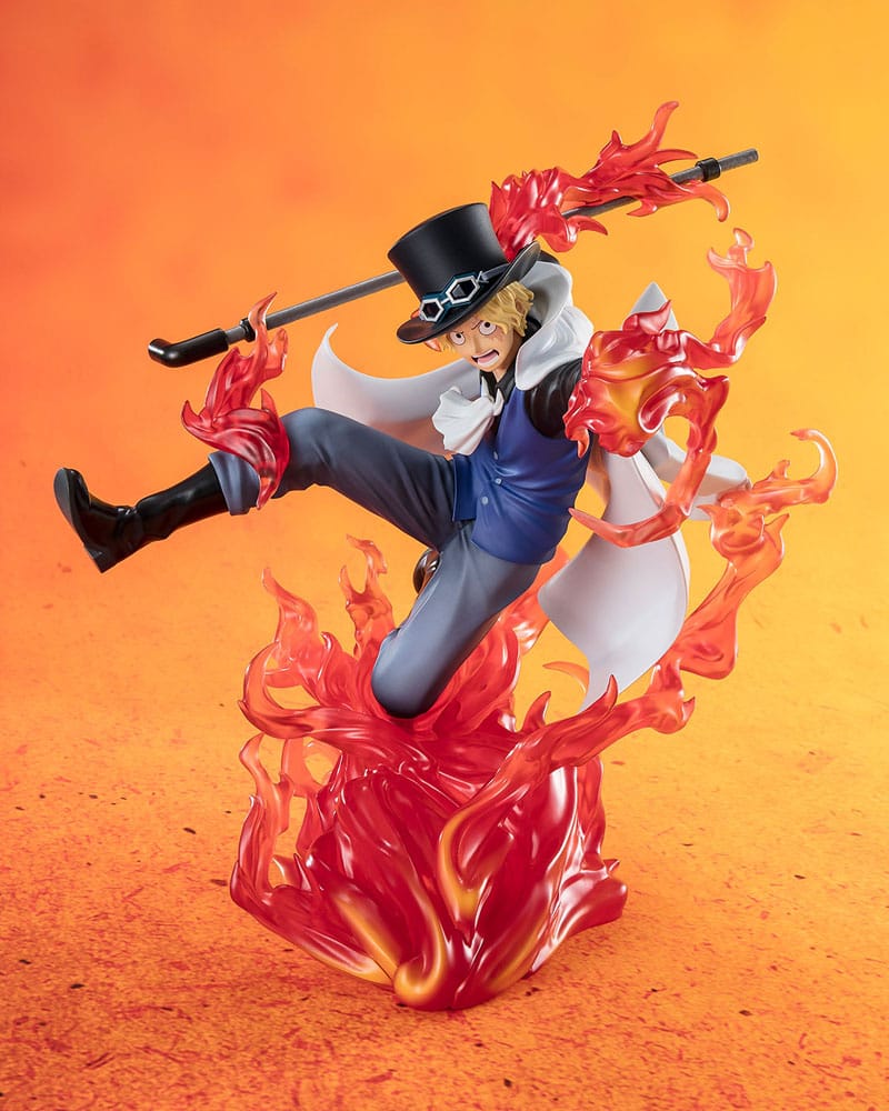Auf Bestellung gefertigte One Piece Figuarts ZERO Extra Battle PVC-Statue Sabo Fire Fist Rook Check 19 cm *SONDERPREIS*