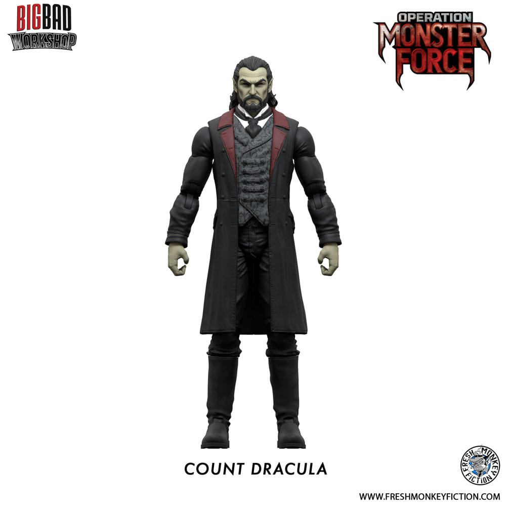 SU ORDINAZIONE Operation: Monster Force Action Figure 1/12 Count Dracula 15 cm
