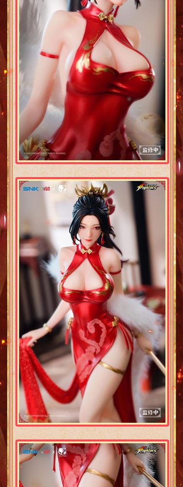 PREORDINE CHIUSO 09/2025 The King of Fighters Dress Series Statue 1/6 Mai Shiranui Hong Shang Wu Ver. 40 cm (PREORDINE NON CANCELLABILE)