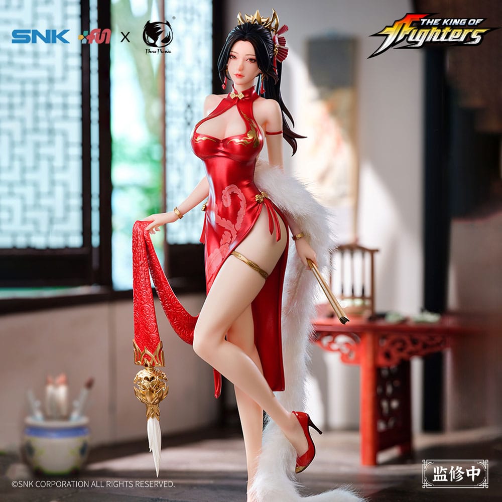 PREORDINE CHIUSO 09/2025 The King of Fighters Dress Series Statue 1/6 Mai Shiranui Hong Shang Wu Ver. 40 cm (PREORDINE NON CANCELLABILE)