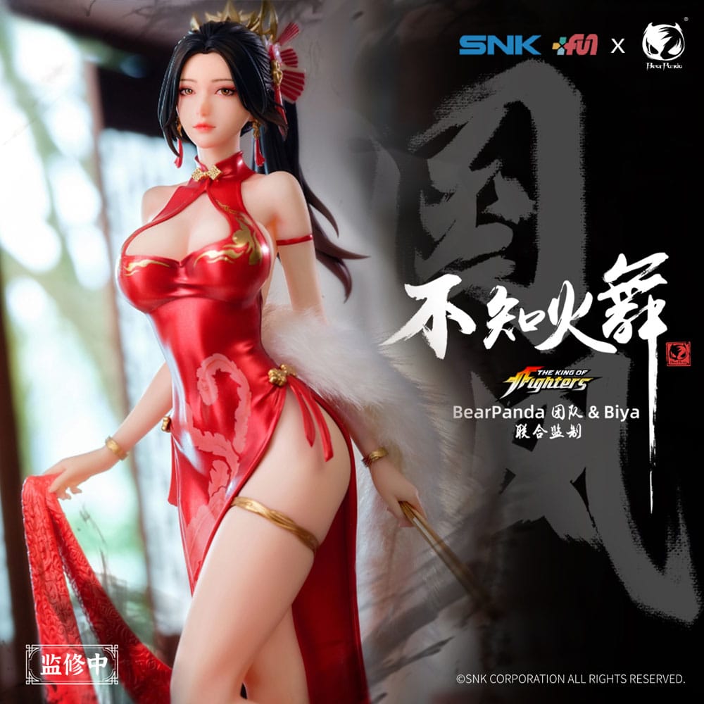 PREORDINE CHIUSO 09/2025 The King of Fighters Dress Series Statue 1/6 Mai Shiranui Hong Shang Wu Ver. 40 cm (PREORDINE NON CANCELLABILE)