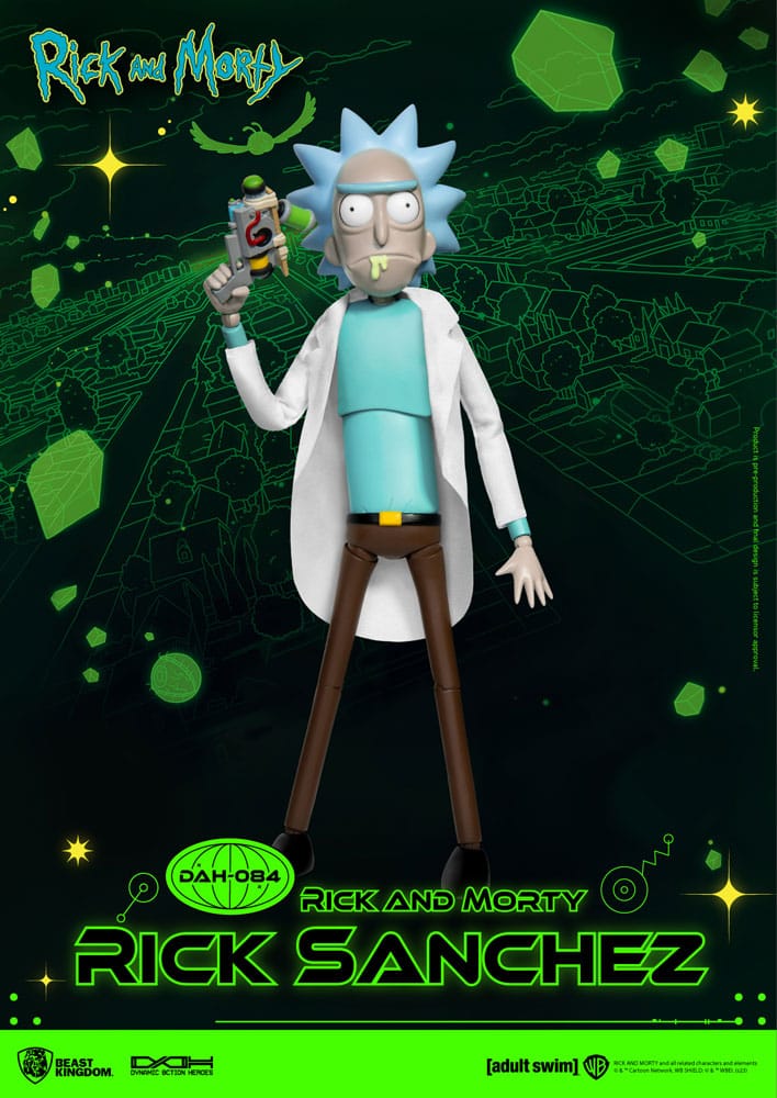 SU ORDINAZIONE Rick and Morty Dynamic 8ction Heroes Action Figure 1/9 Rick Sanchez 23 cm *PREZZO SPECIALE* ESAURITO