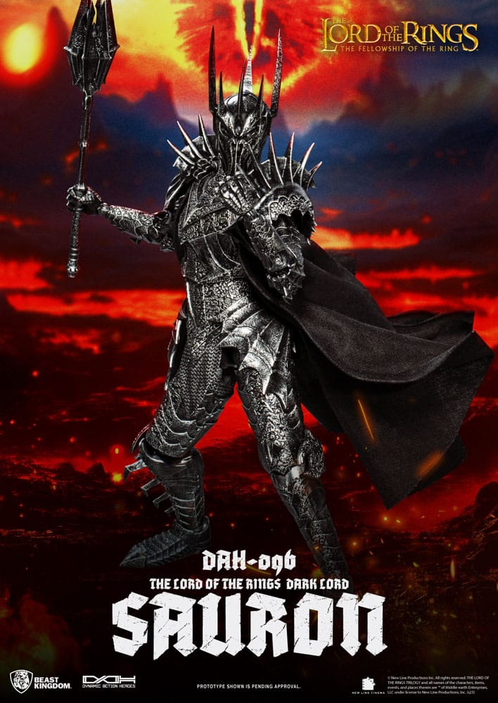 PREORDINE ESAURITO Lord of the Rings Dynamic 8ction Heroes Action Figure 1/9 Sauron 29 cm