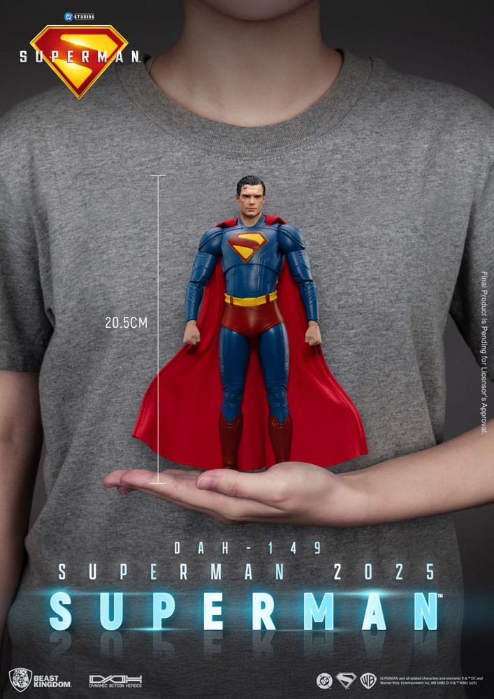 🧪 LAB | SU ORDINAZIONE Superman (2025) Action Figure Superman & Krypto 21 cm