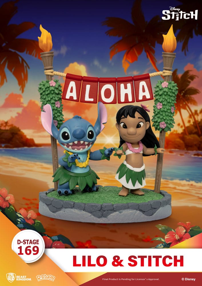 SU ORDINAZIONE Lilo & Stitch D-Stage PVC Diorama Lilo & Stitch 16 cm *PREZZO SPECIALE*