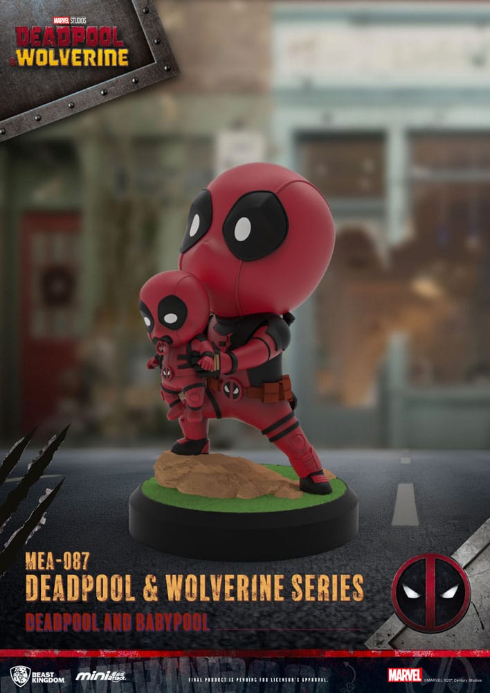 🧪 LAB | SU ORDINAZIONE Deadpool 3 Deadpool & Wolverine Series Mini Egg Attack Figures 8 cm