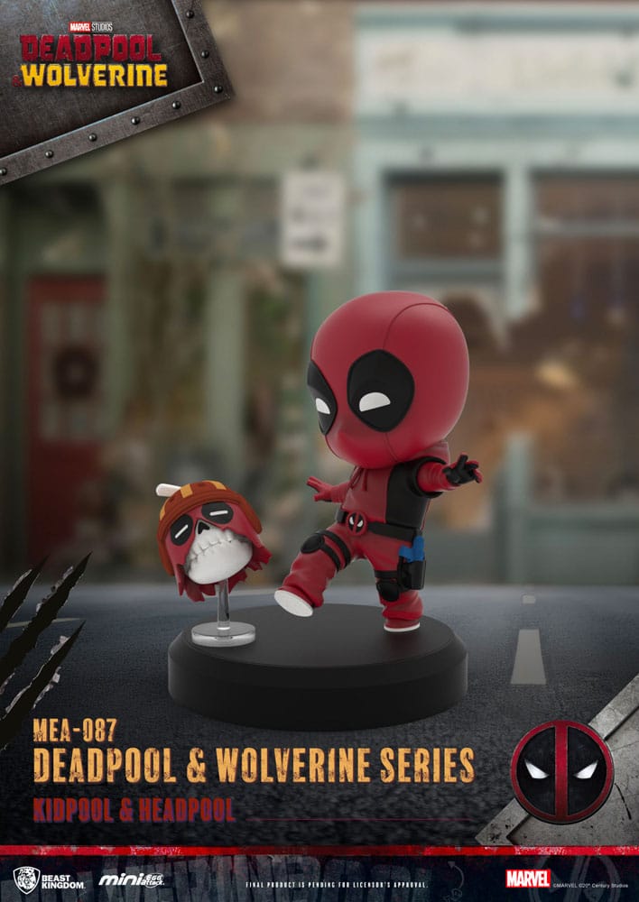 🧪 LAB | SU ORDINAZIONE Deadpool 3 Deadpool & Wolverine Series Mini Egg Attack Figures 8 cm